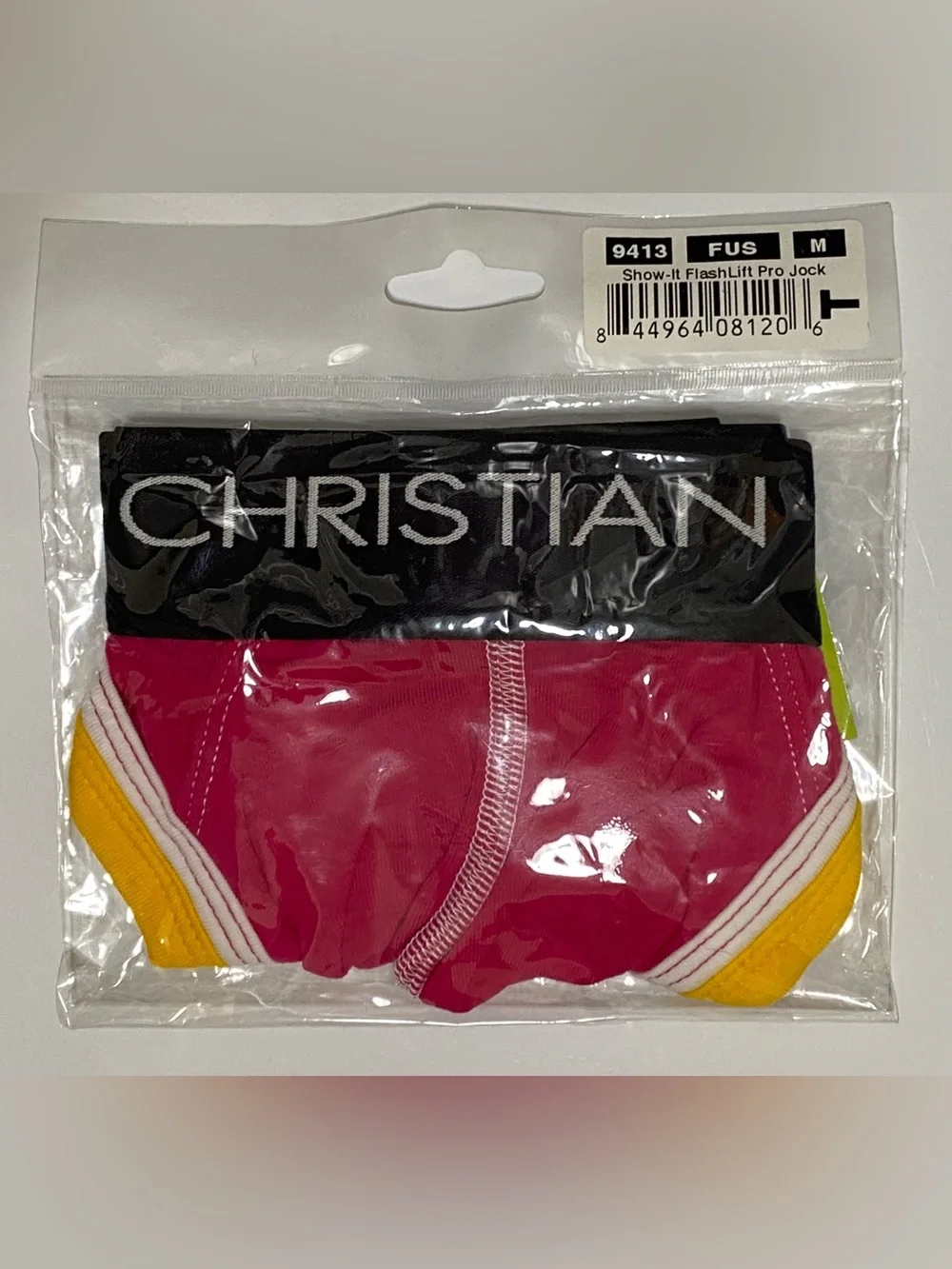 NWT! Andrew Christian FlashLift Pro Jock w/Show-It Tech MED Fuchsia